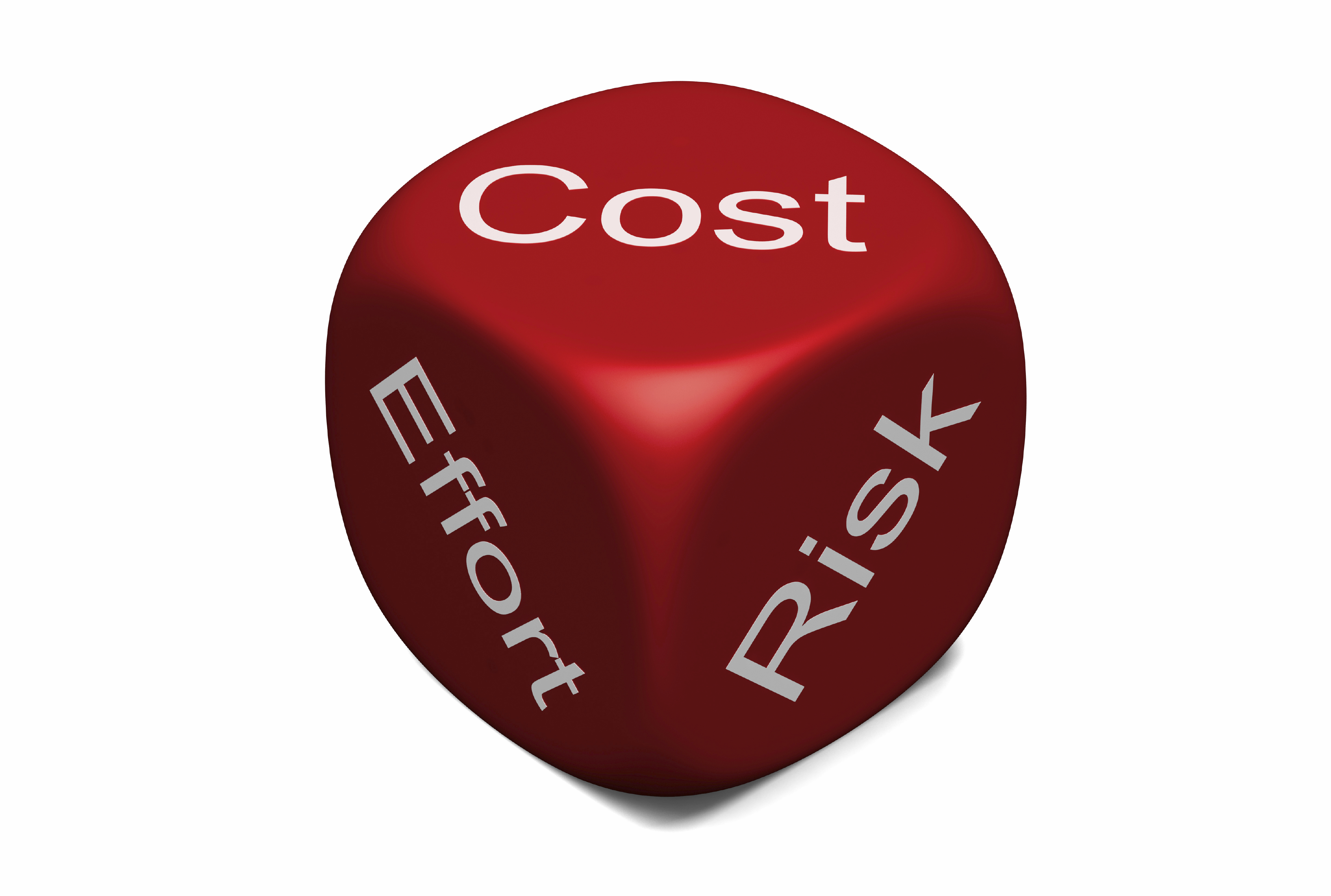 cost-effort-risk dice